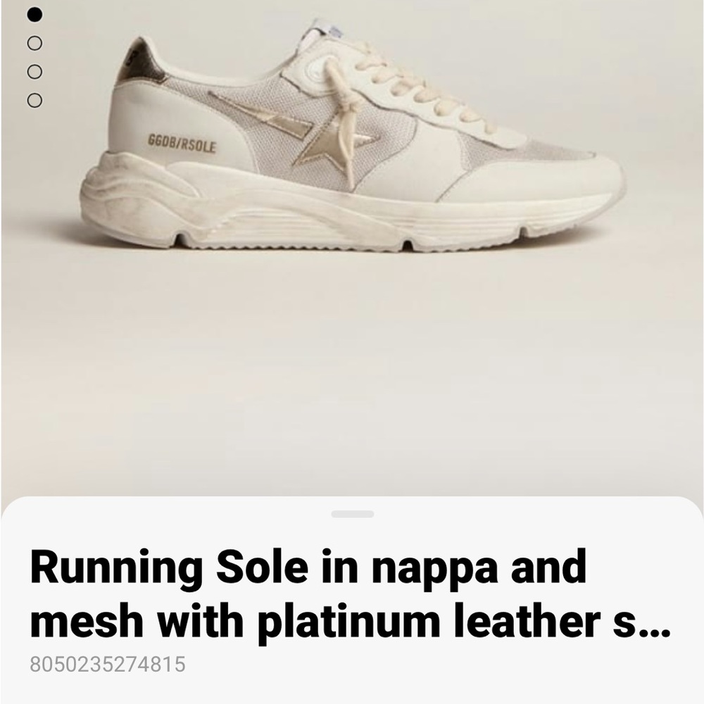 GOLDEN GOOSE - SIZE 35 - WHITE RUNNERS